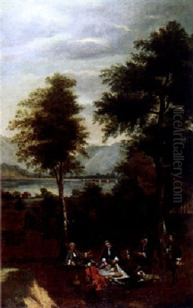 Weite Seelandschaft Mit Figuren Im Vordergrund - view 1