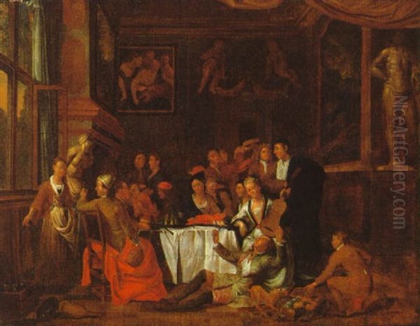 Frohliche Gesellschaft Beim Mahl - view 1