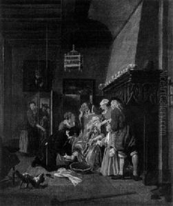 A Doctor Tending A Woman's Foot In An Interior by Jan Josef Horemans the Elder