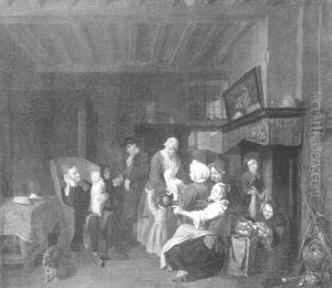 Der Geburtstag Des Grosvaters by Jan Josef Horemans the Elder