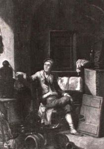 Scientist In His Laboratory by Jan Josef Horemans the Elder