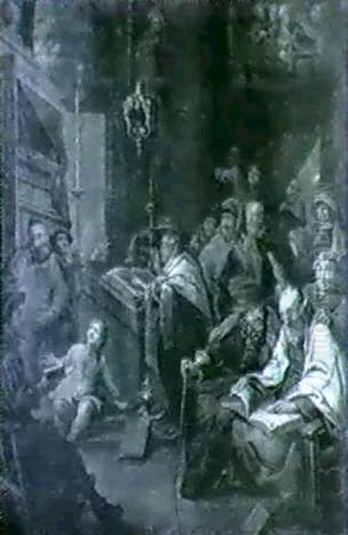 Scene D'interieur De Synagogue - view 1