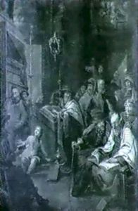Scene D'interieur De Synagogue