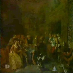La Fete Des Vendanges Dans Un Chateau by Jan Josef Horemans the Elder