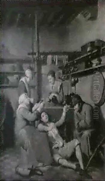 Drunken Revellers In A Tavern - view 1