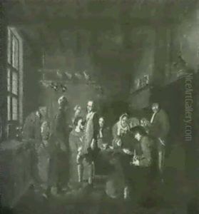 An Interior Of A Tavern by Jan Josef Horemans the Elder
