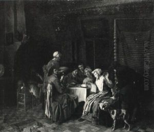 A Family Tea Party by Jan Josef Horemans the Elder