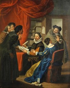 At The Lawyer's Office; A Consultation by Jan Josef Horemans the Younger
