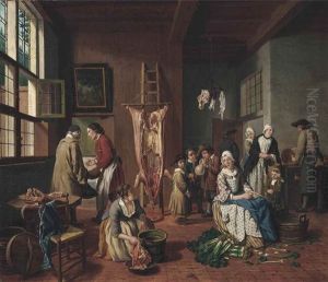 A Kitchen Interior by Jan Josef Horemans the Younger