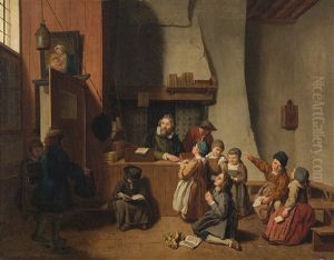 Dorfschule by Jan Josef Horemans the Younger