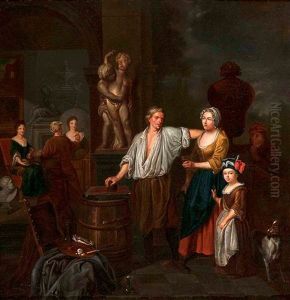 Im Atelier Des Malers by Jan Josef Horemans the Younger