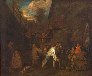 Campesinos En Una Taberna by Jan Josef Horemans the Younger
