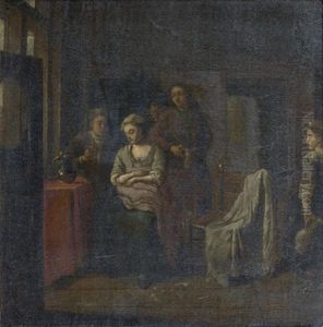 Scene D'interieur by Jan Josef Horemans the Younger