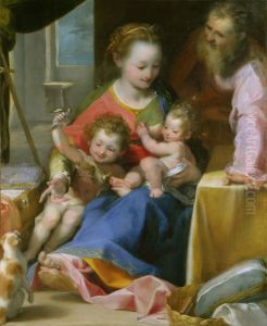 The Holy Family With St. John The Baptist by Federico Fiori Barocci