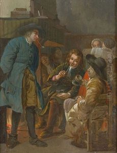 Schenkeninterieur by Jan Josef Horemans the Younger