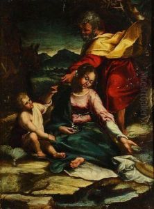 Riposo Dalla Fuga D'egitto by Federico Fiori Barocci