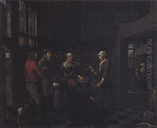 Interno Di Cuccina Con Figure - view 1