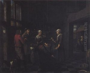 Interno Di Cuccina Con Figure by Jan Josef Horemans the Younger