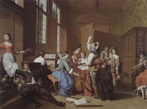 Musizierende Gesellschaft by Jan Josef Horemans the Younger