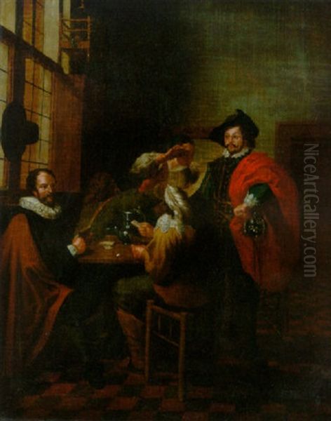 A Dispute At Cards - view 1