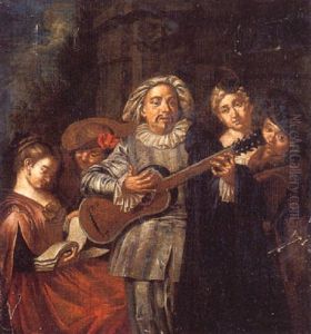 Le Joueur De Guitare by Jan Josef Horemans the Younger