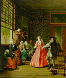A Musical Gathering by Jan Josef Horemans the Younger