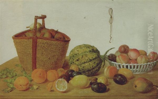 Stilleben Mit Fruchten, Korb Und Schale - view 1