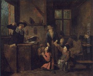 Im Schulzimmer by Jan Josef Horemans the Younger