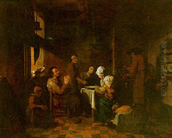 Kitchen Interior With Peasants - view 1