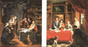 The Preparation Of Wedding Contracts by Jan Josef Horemans the Younger