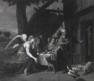 Abraham And The Three Angels by Jan Josef Horemans the Younger