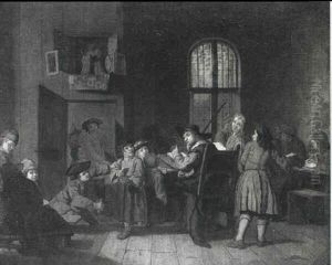 A Schoolroom by Jan Josef Horemans the Younger