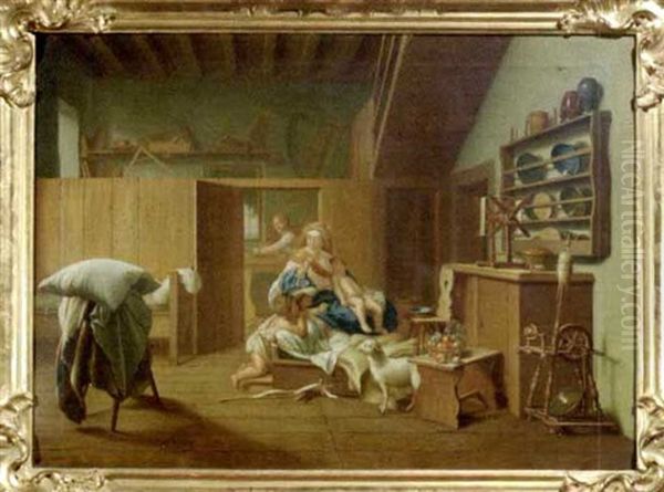 Die Heilige Familie In Der Zimmermannswerkstatt Des Nahrvaters Joseph - view 1