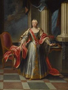 Kurfurstin Maria Anna Sophie Von Bayern, Prinzessin Von Polen Und Sachsen by Pieter Jacob Horemans