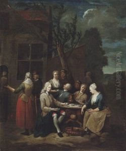 Asztaltarsasag (table Society) by Pieter Jacob Horemans