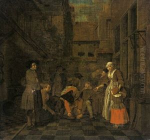 Der Streit Um Den Pfannkuchen by Pieter Jacob Horemans