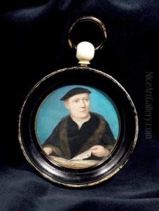 Portrait D'erudit Ou De Theologien by Lucas Horenbout