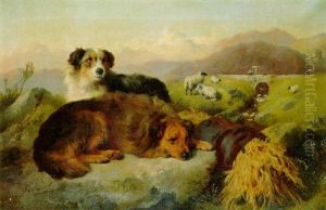 Watching The Flock by George William Horlor