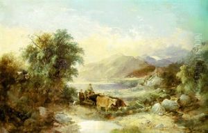 Herding Through The Highlands by George William Horlor