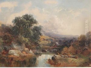 Cattle Herder (+ River Landscape, 2 Works)