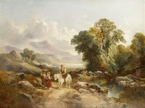 Travellers On A Country Road by Joseph Horlor