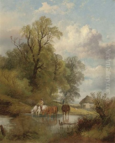 Watering The Horses - view 1