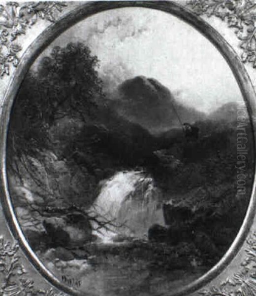 Angler Am Wasserfall - view 1