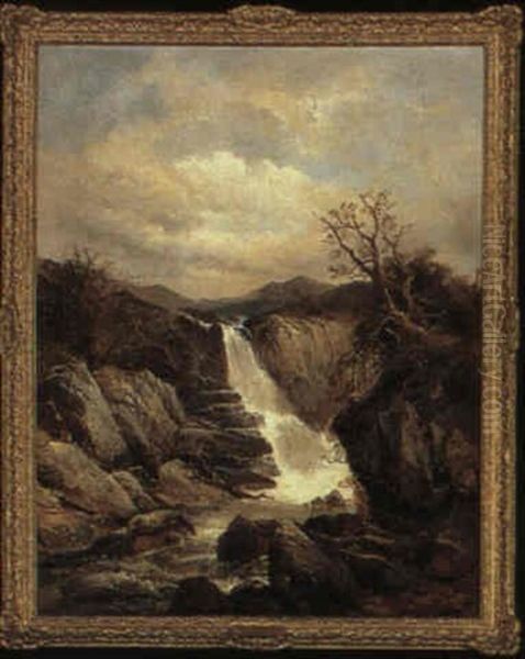 A Welsh Waterfall - view 1
