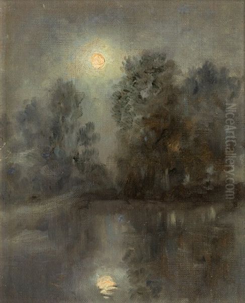 Mondnacht Am Fluss - view 1