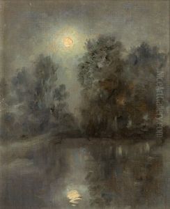 Mondnacht Am Fluss