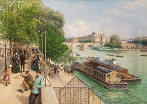 At Quai Du Louvre In Paris
