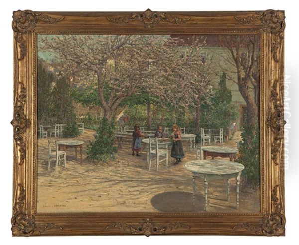 Children Playing On An Outdoor Patio - view 1