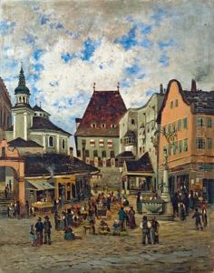 Oberer Stadtplatz In Hall Oberer Stadtplatz In Hall