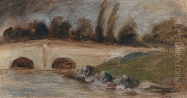 Wascherinnen Am Flussufer (preliminary Study) - view 1